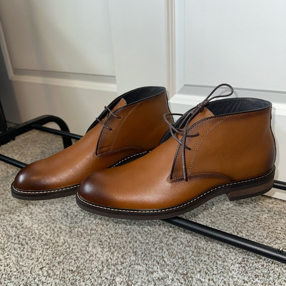 Nordstrom Tan Leather Chukka Boots